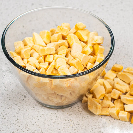 Nutristore Freeze Dried Butternut Squash in a glass bowl