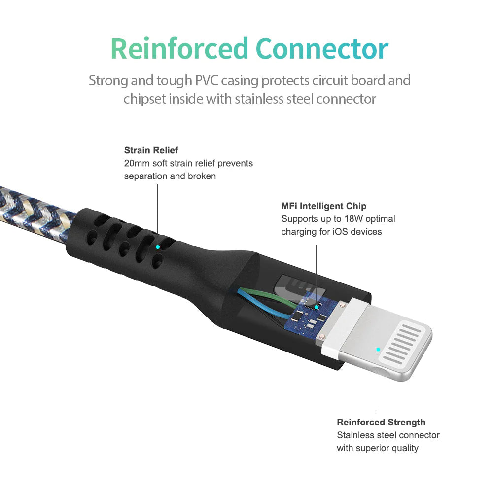 Zendure SuperCord USB-C to Lightning Cable (1m/3.3 ft.)