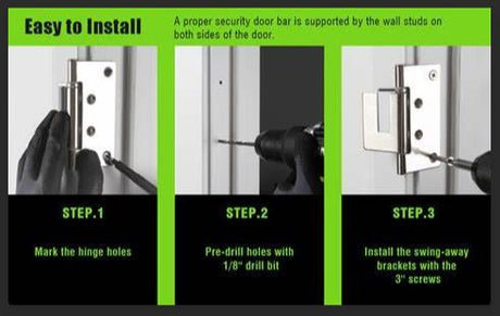 step by step guide on how to proper install the Doorricade