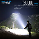 Imalent SR32 120,000 Lumens Flashlight | 2080 Meters