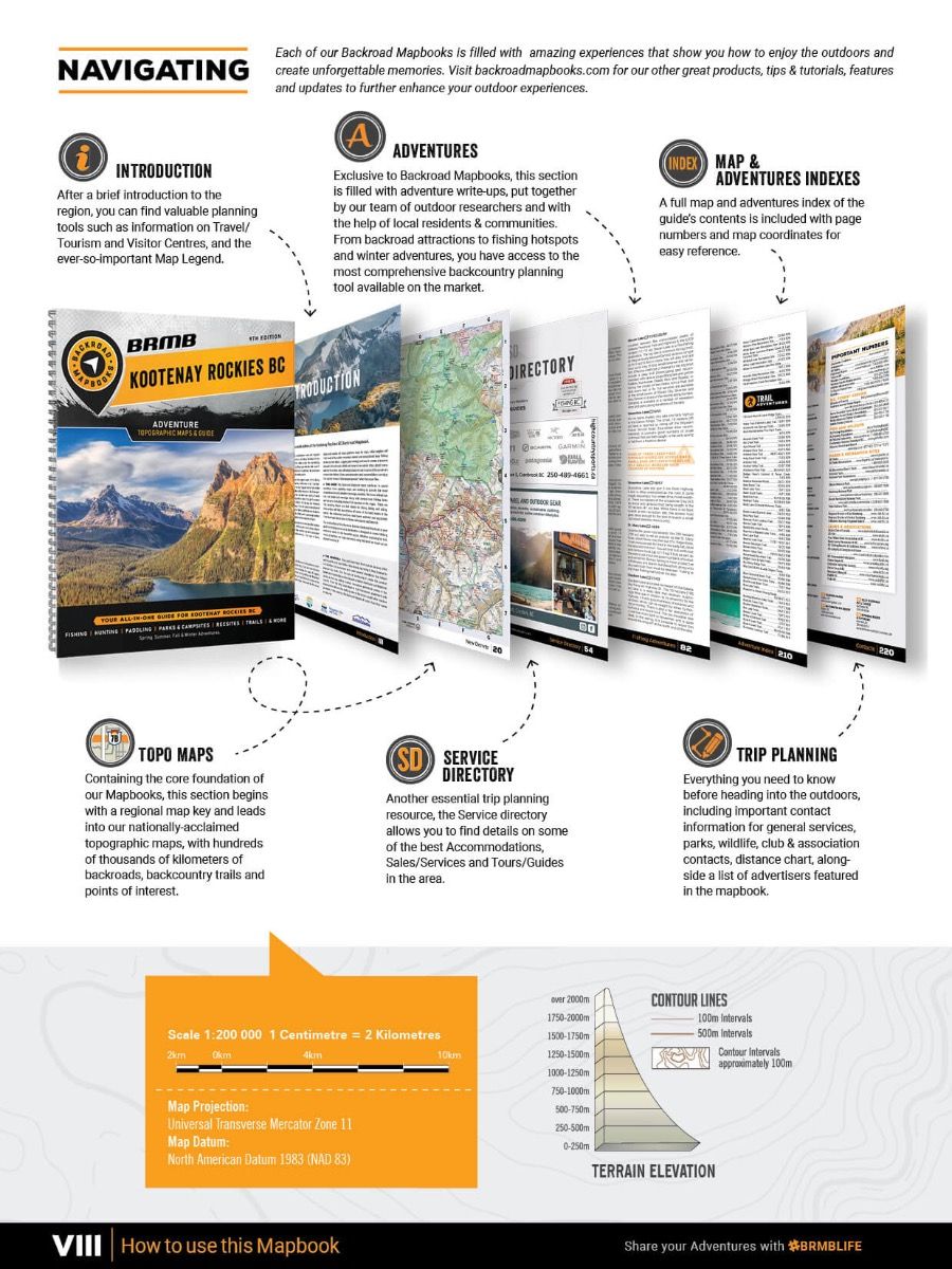 Kootenay Rockies BC Backroad Mapbooks- 9th Edition | BRMB