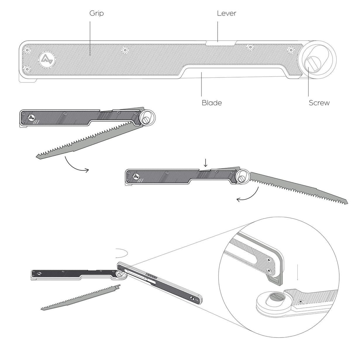 ACLIM8 Combar PRO Titanium Serrated