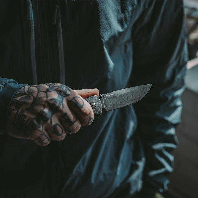 SOG Flash AT Folding Knife | Blackout (11-18-01-41)