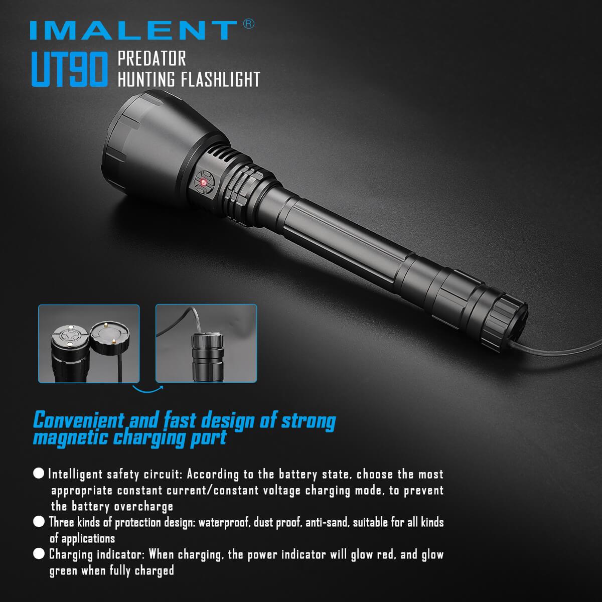 Imalent UT 90 PREDATOR Hunting Flashlight Kit (1308 meters- 4800 Lumens)