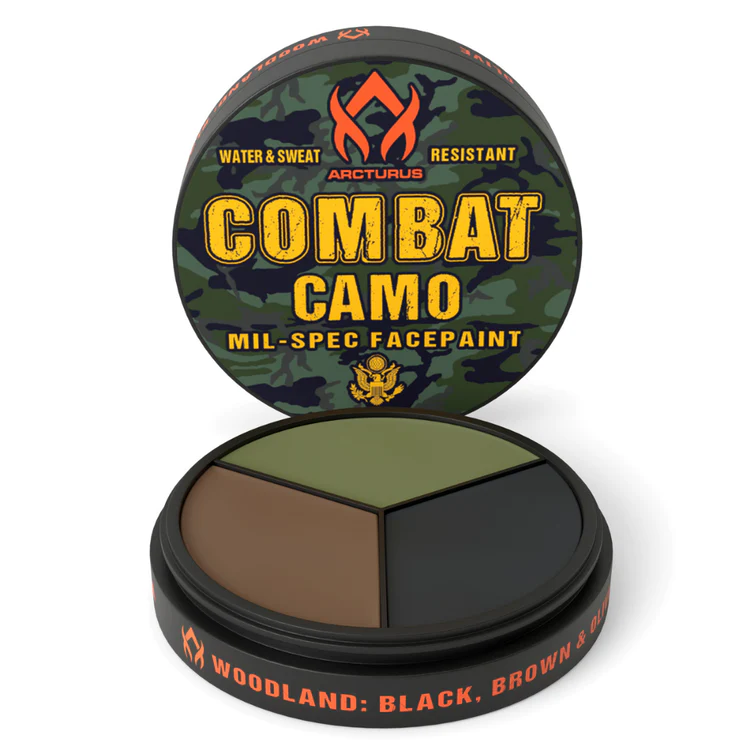 Arcturus Mil-Spec camo face paint compact open with visible mirror