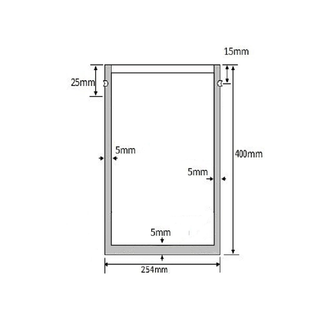 10 X 1 Gallon NON-Ziplock Mylar Bags (5 mil Thickness)