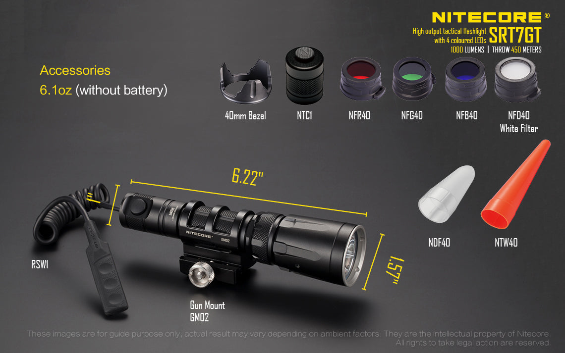 Nitecore SRT7GT Tactical Flashlight