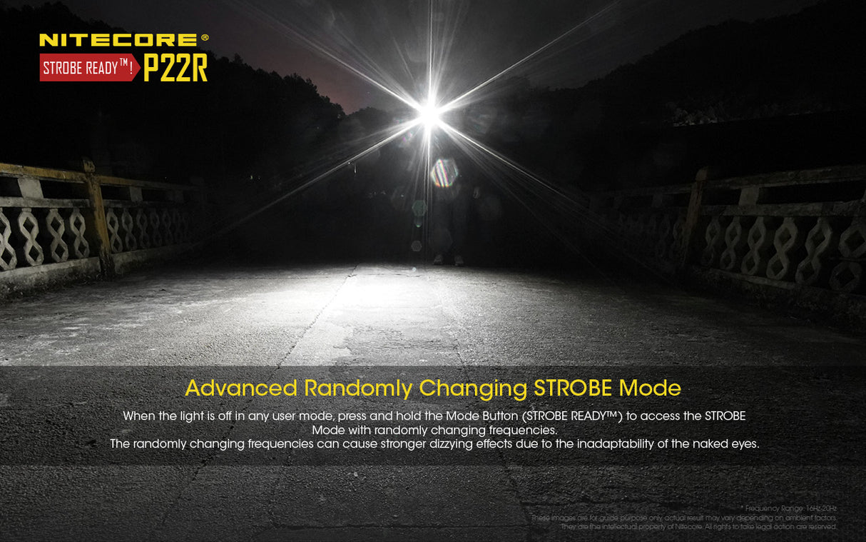 Nitecore P22R Tactical Flashlight (USB-C)