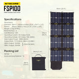 Nitecore FSP100 Foldable Solar Panel - 100W