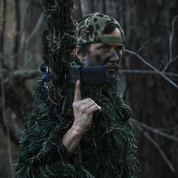 Arcturus Mil-Spec camo face paint on mans face