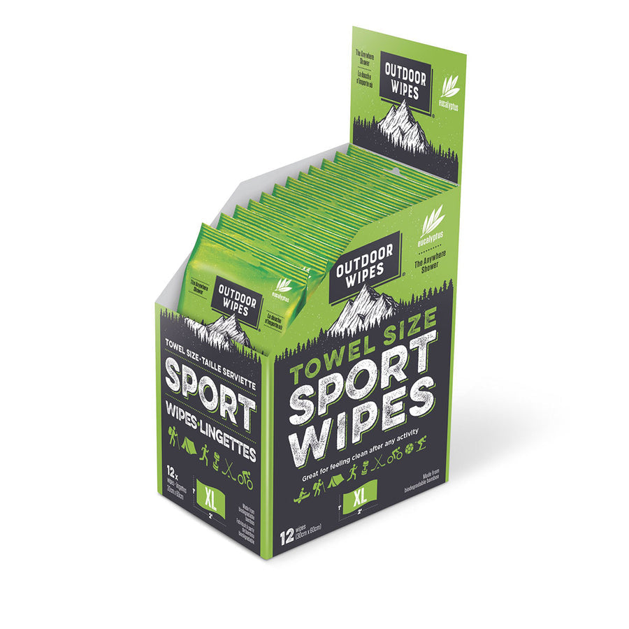 Outdoor Sport Wipes – XL & XXL Biodegradable Body Wipes