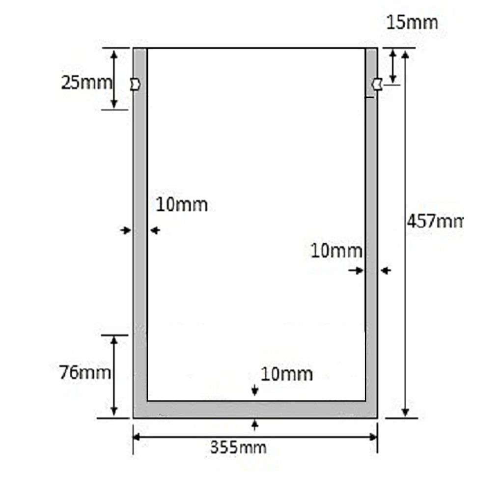 2 Gallon NON-Ziplock Mylar Bags (5 mil Thickness)