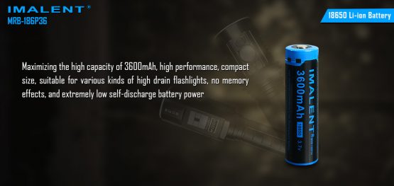 3600mAh 18650 High performance Li-on rechargeable battery | Imalent