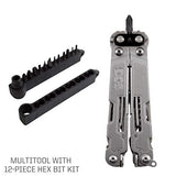 SOG PowerAccess Deluxe Multi-Tool | 21 Tools + 12pc Hex Bit Kit.