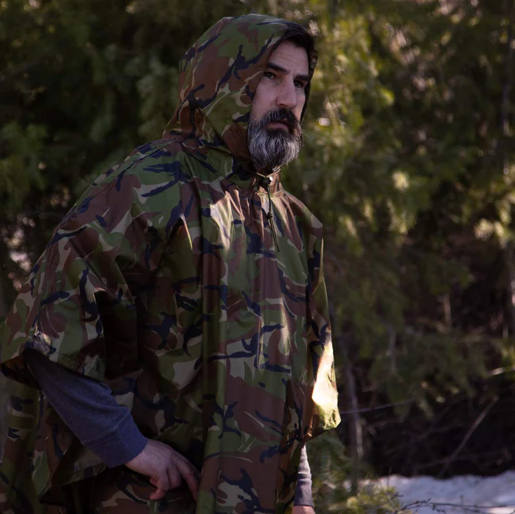 Arcturus Lightweight Waterproof Rain Poncho (Camo)