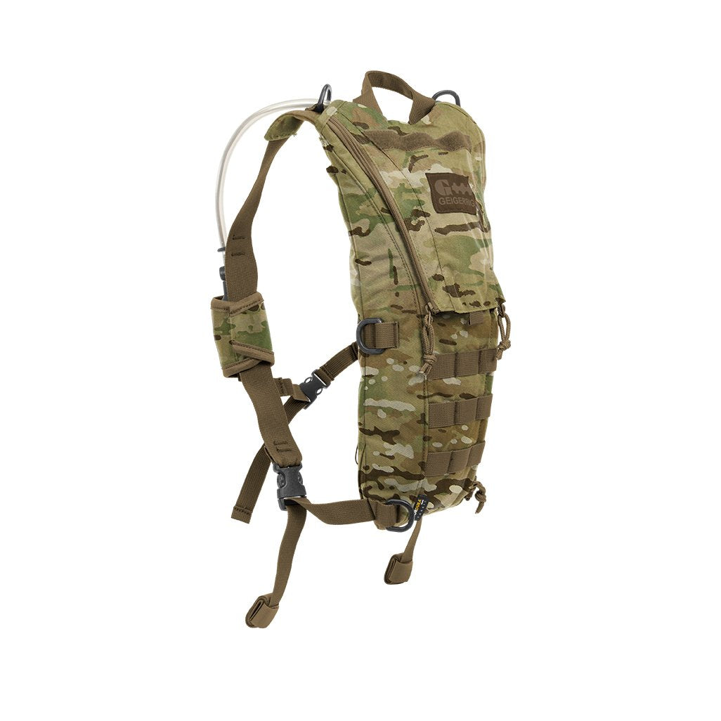 Geigerrig Pressurized Hydration Pack 'The Rigger'. In dessert camouflage.