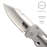 SOG Cash Card Folding Knife | Satin (EZ1-CP)