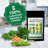 Limitless Growth 10 Vegetable Seed Varieties for Spring & Fall | 10,000+ Seeds