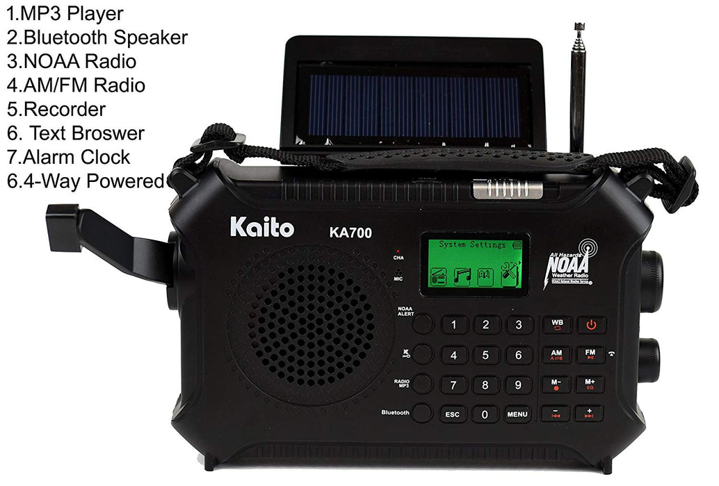 KA700 4 Way Powered Emergency Radio with Bluetooth Kaito — Canadian