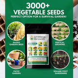 Limitless Growth 10 Vegetable Seed Varieties | Extended Season | 3,000+ Seeds