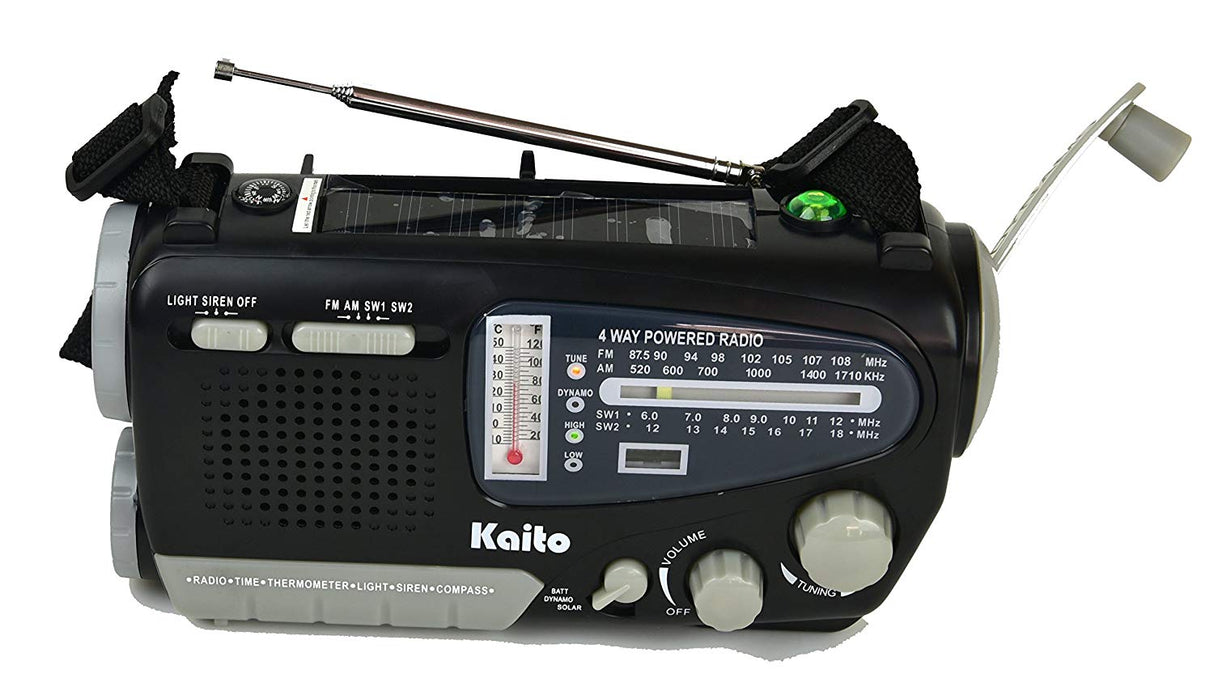 Kaito KA888 Emergency Radio 4-way powered Shortwave with Hand Crank