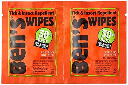 Ben's® 30 Tick & Insect Repellent Wipes 12/box