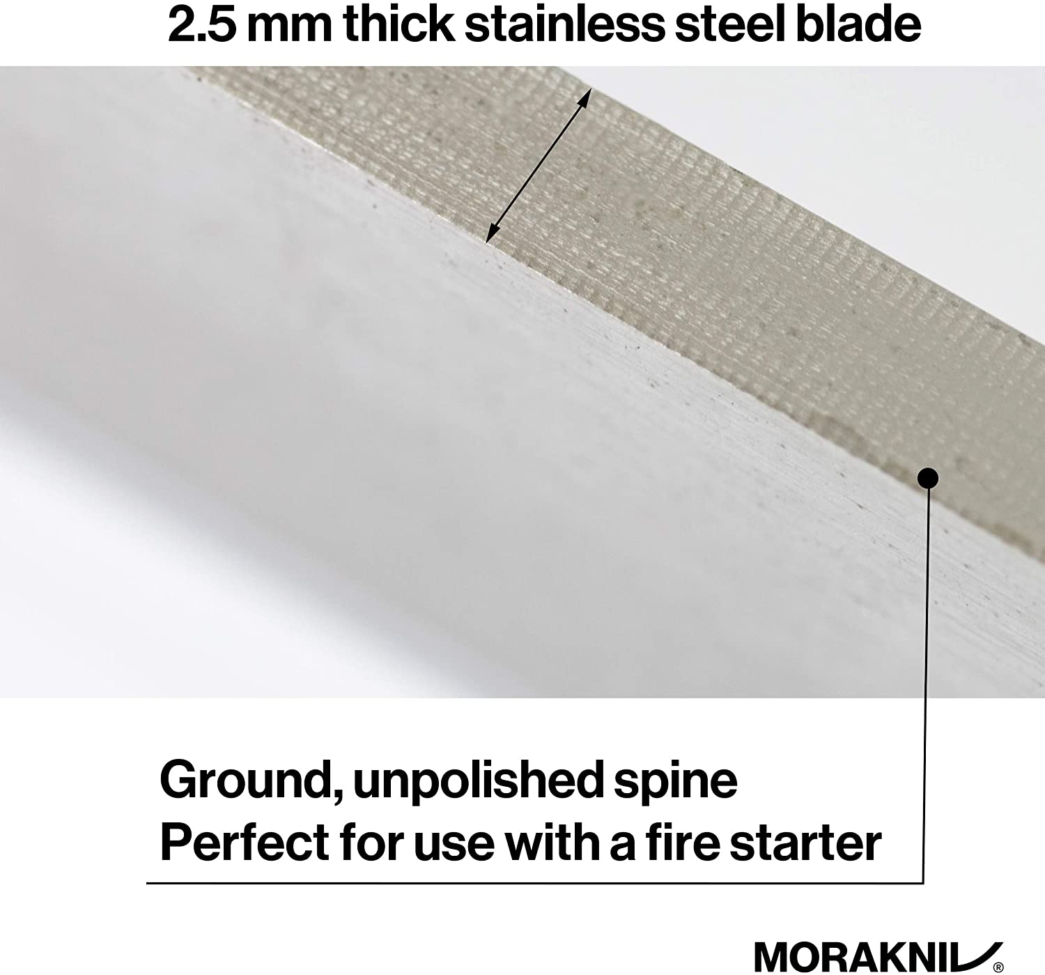 Morakniv Companion Spark with Fire Starter | Stainless Steel (13567)