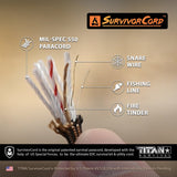 TITAN SurvivorCord (SNAKESKIN) | 100 Feet | Patented Military Type III 550