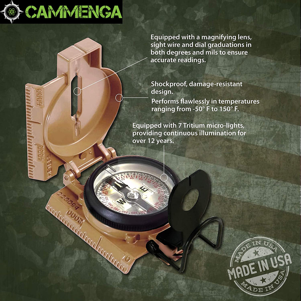 Cammenga Tritium Lensatic Compass