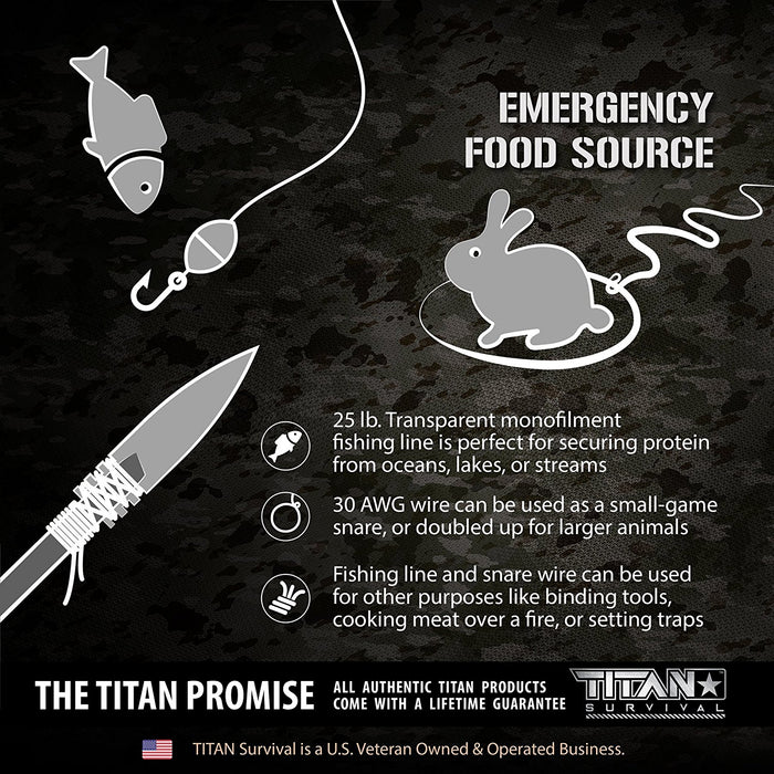 TITAN SurvivorCord (DESERT TAN) | 100 Feet | Patented Military Type III 550