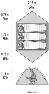 MSR Access 3-Person Tent | 4-Season | Ultralight & Quick Setup