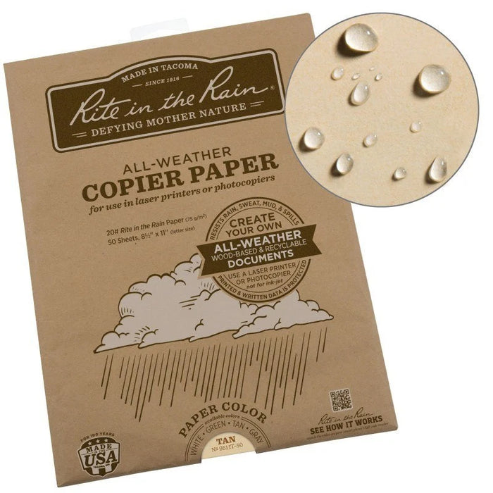 Rite in the Rain All-weather Printer Paper- 50 Sheets