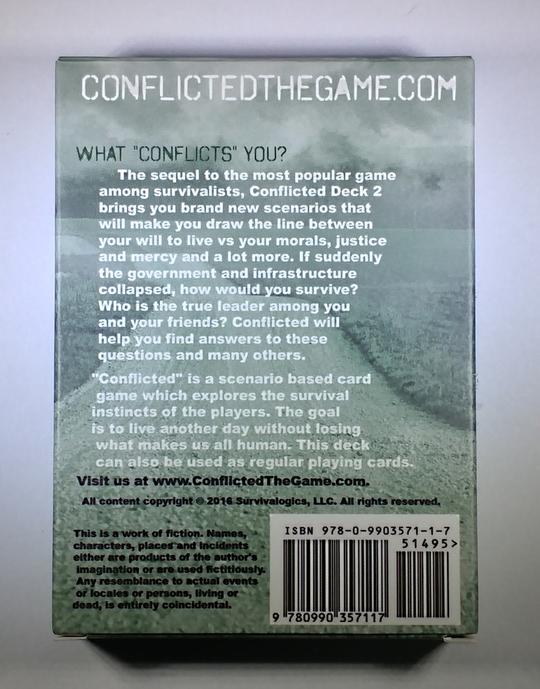 Conflicted Deck 2- Survival Scenarios from The Survival Card Game series