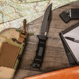 SOG Seal Pup Elite Knife- Kydex Sheath (Half-Serrated)