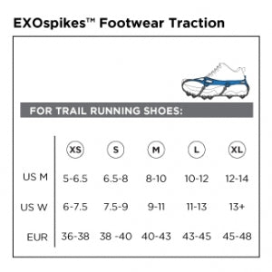 Kahtoola EXO Spikes® Footwear Traction- BLACK