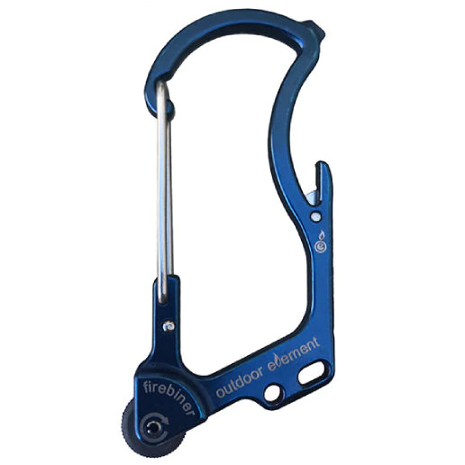 Firebiner Fire-starting Multitool Carabiner Blue River Color