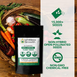 Limitless Growth Survival Garden 36 Seed Varieties Pack | 15,000+ Seeds