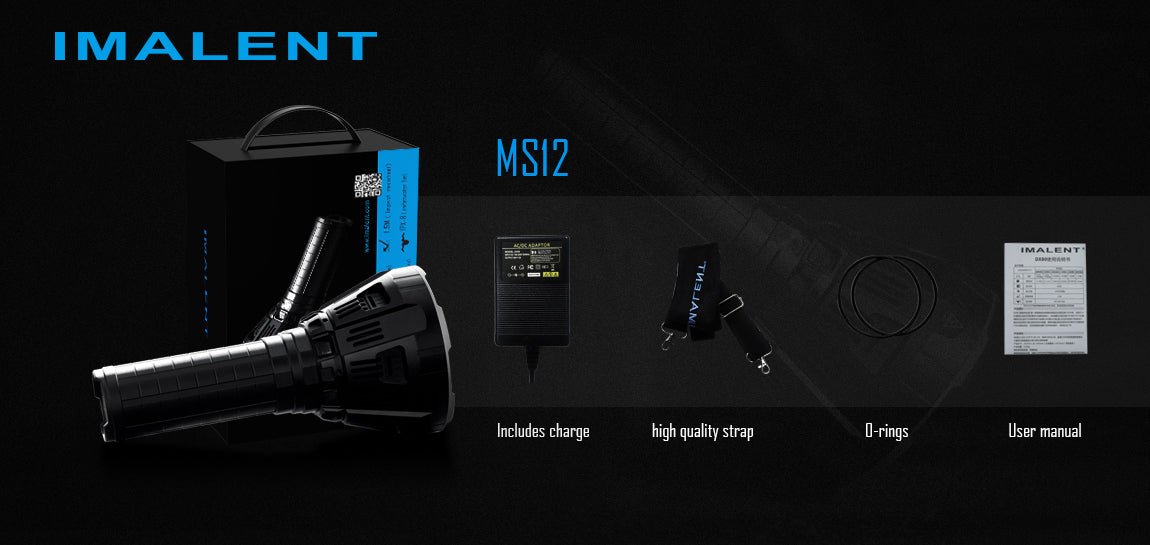 Imalent MS 12 - A 53,000 Lumen POWERHOUSE - Cooling Fan and Li-ion