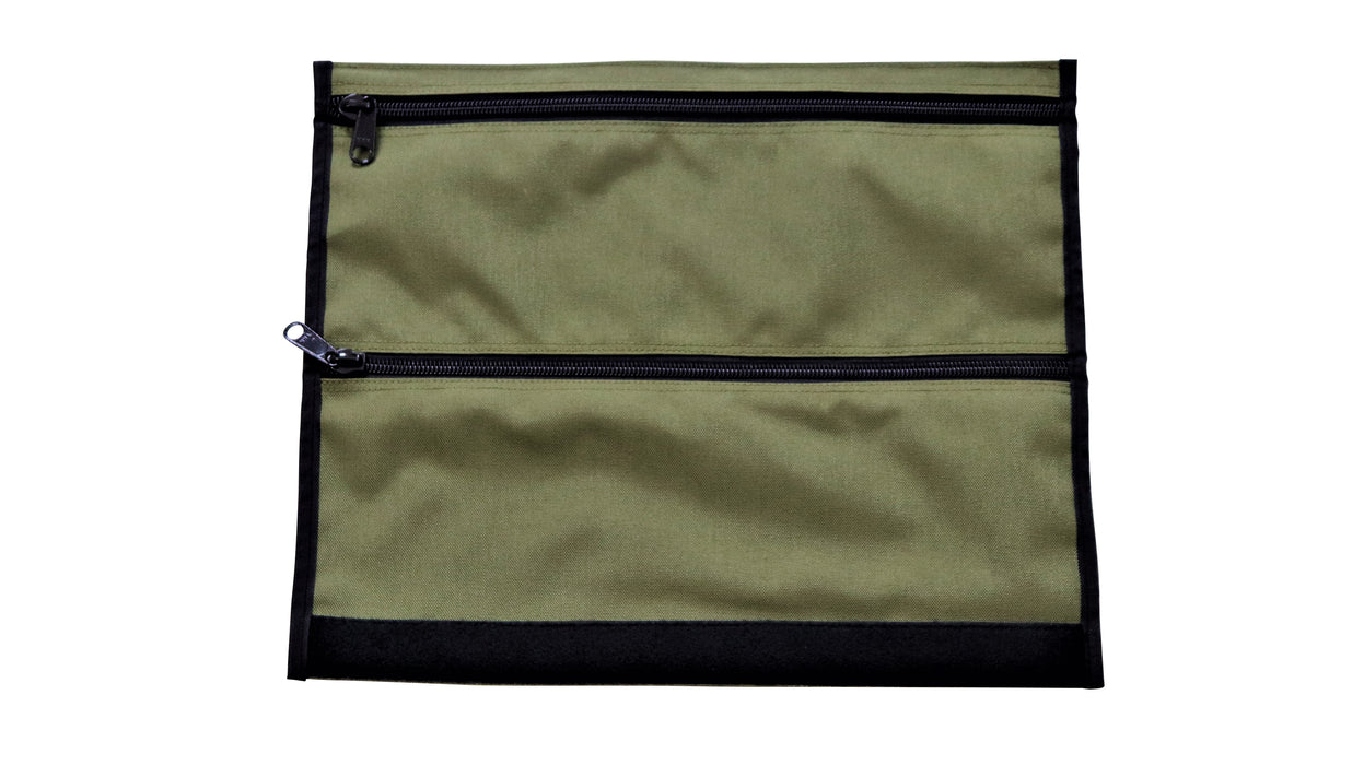 2 Bug out roll Cordura mods in olive green with military grade zippers in black.