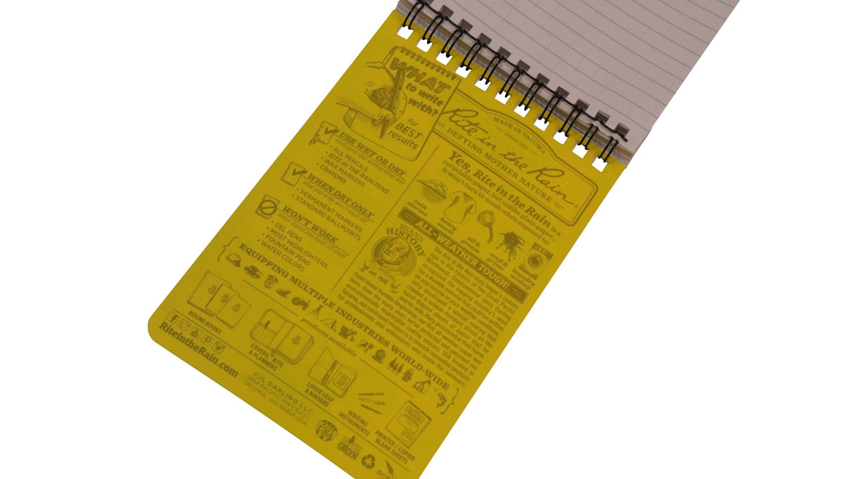 Rite in the Rain Top-Spiral Notepad (4" x 6")