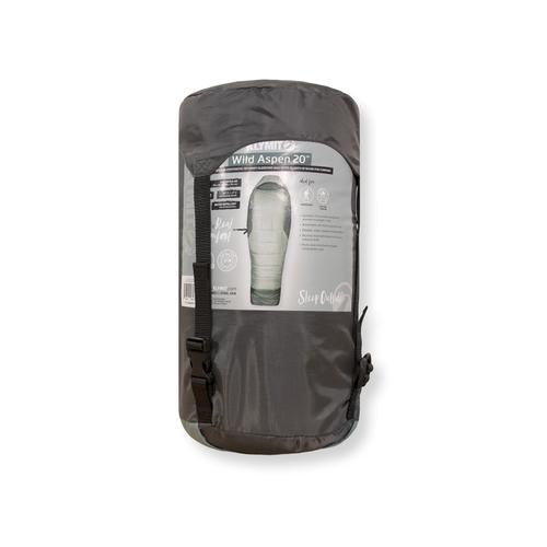 Klymit Wild Aspen 20 Sleeping Bag in a pack