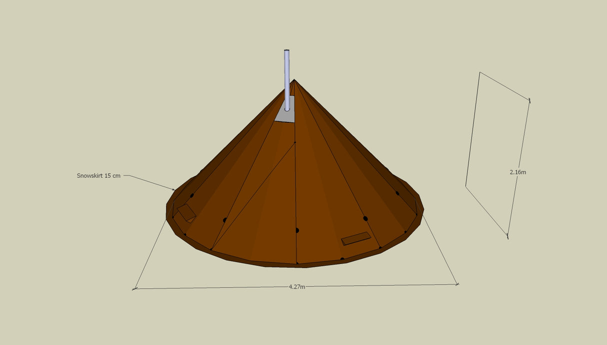 NorTent Lavvo 6 - Winter Hot Tent (Woodstove Compatible)