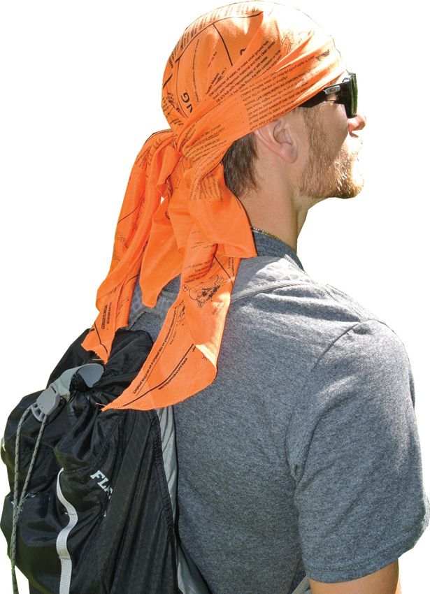 Survival Metrics Head for Survival Bandana w/ Printed Survival Information