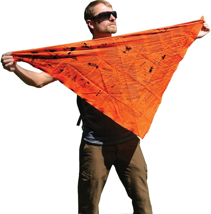 Survival Metrics Head for Survival Bandana w/ Printed Survival Information