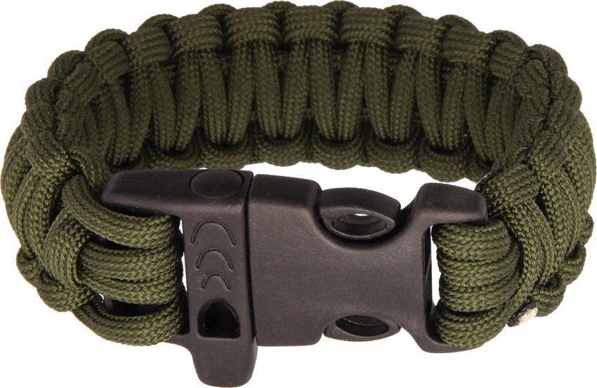 Combat Ready OD Green Paracord Survival Bracelet