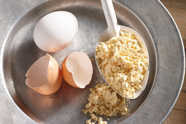 Happy Yak- Egg Powder on a bowl