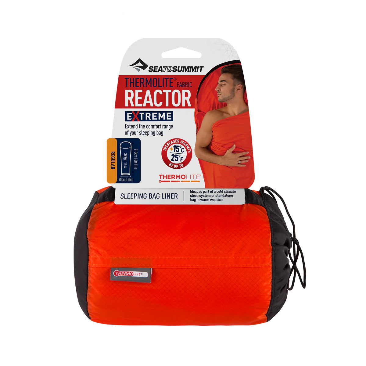 Sea To Summit Reactor Extreme Thermolite Liner | Regular Mummy | Red