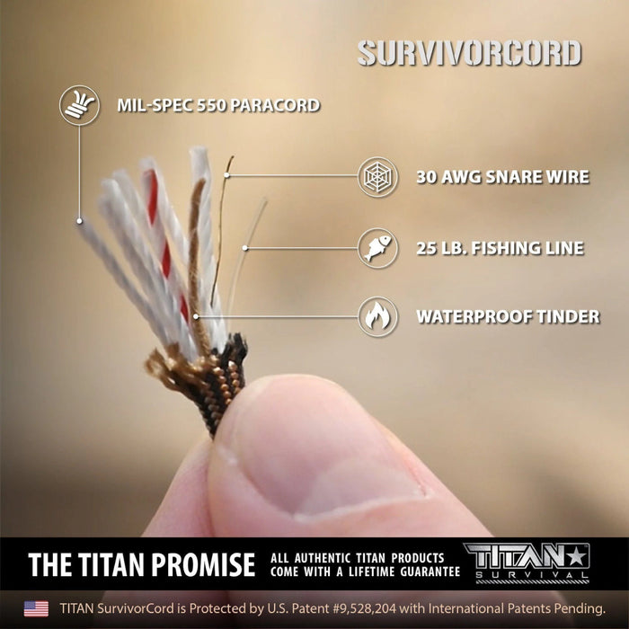 TITAN SurvivorCord (ACU GRAY), 100 Feet