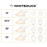 White Duck 13' Avalon Bell Tent | Fire Water Repellent | Beige