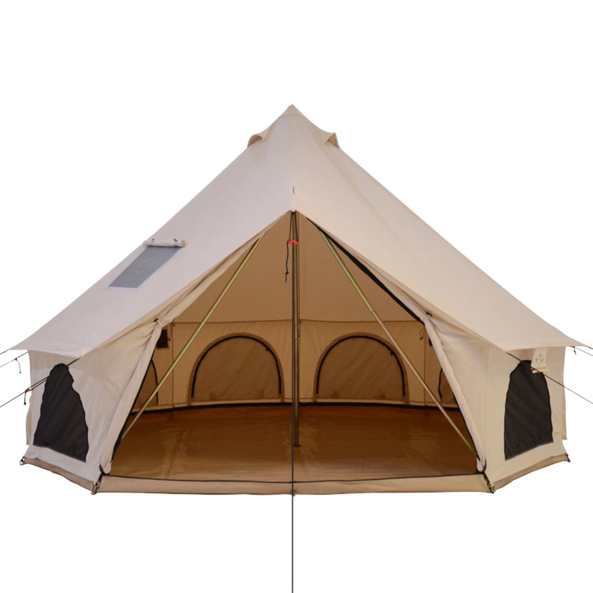 White Duck 13' Avalon Bell Tent | Fire Water Repellent | Beige